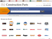 Tablet Screenshot of constructionparts.com